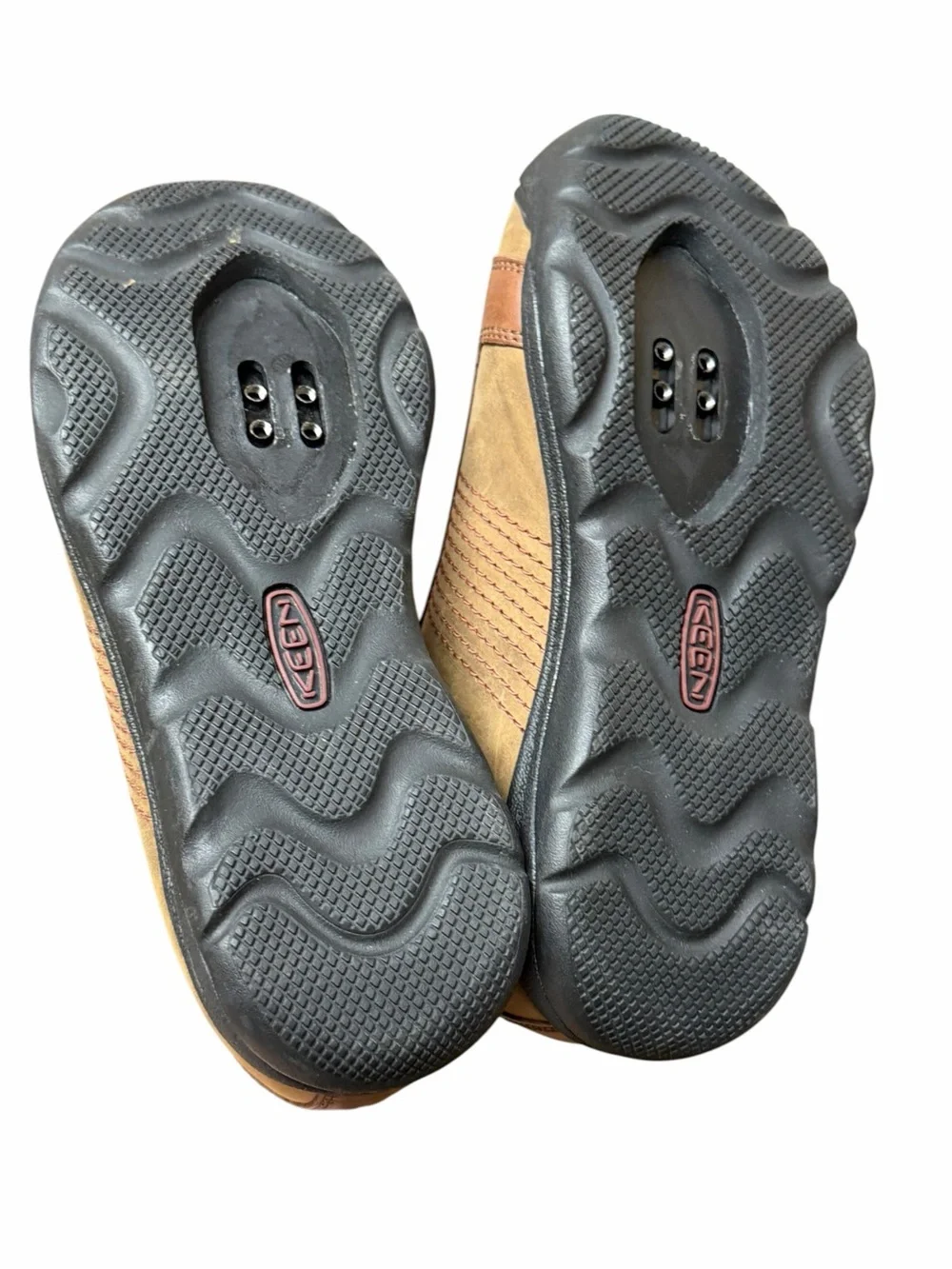 Keen Shoes Men’s 7 Womens 8.5 Austin SPD Cycling leather brown